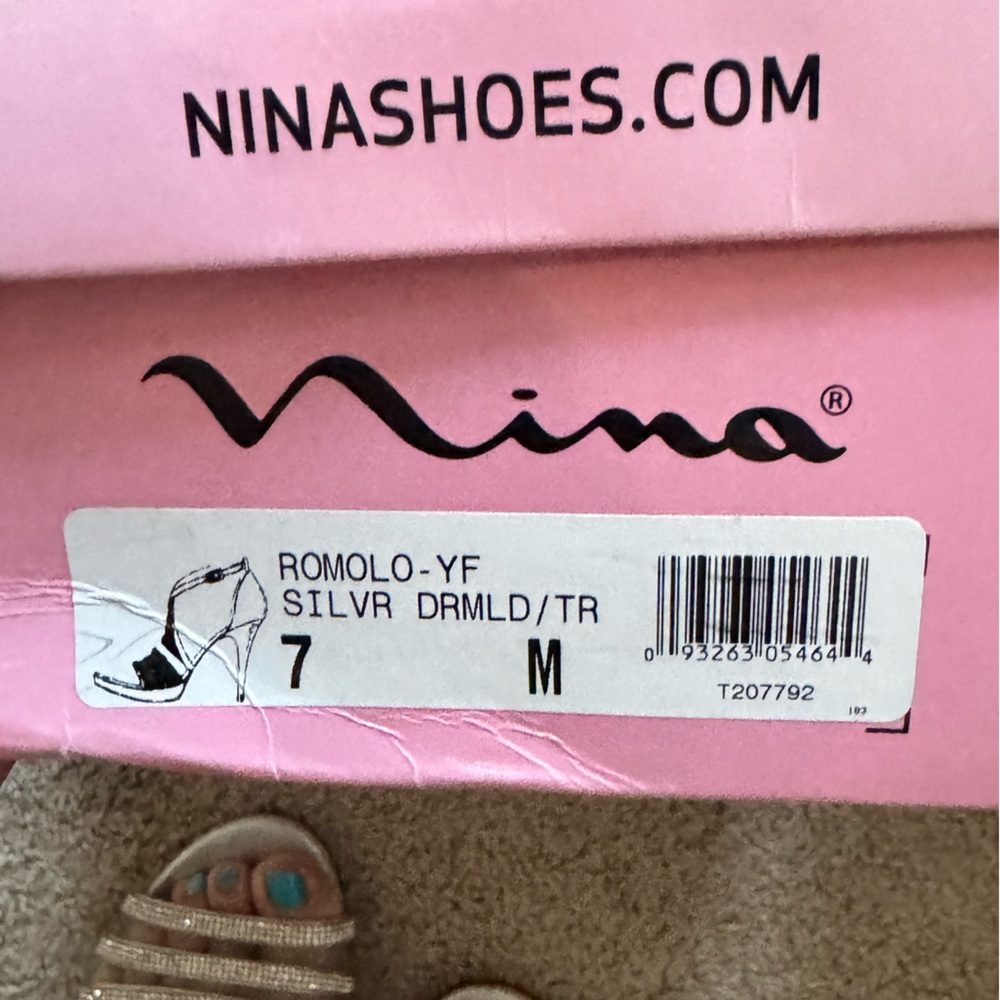 Size 7 Rhinestone Heels - - Picture 2 of 6